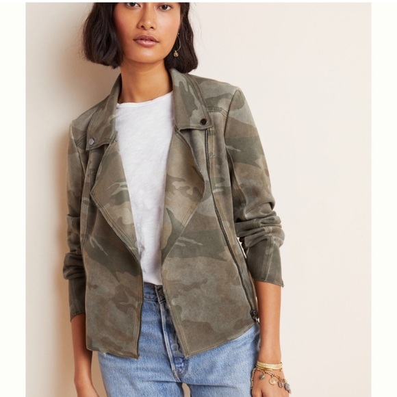 Anthropologie Jackets & Blazers - Marrakech Camo Moto Jacket